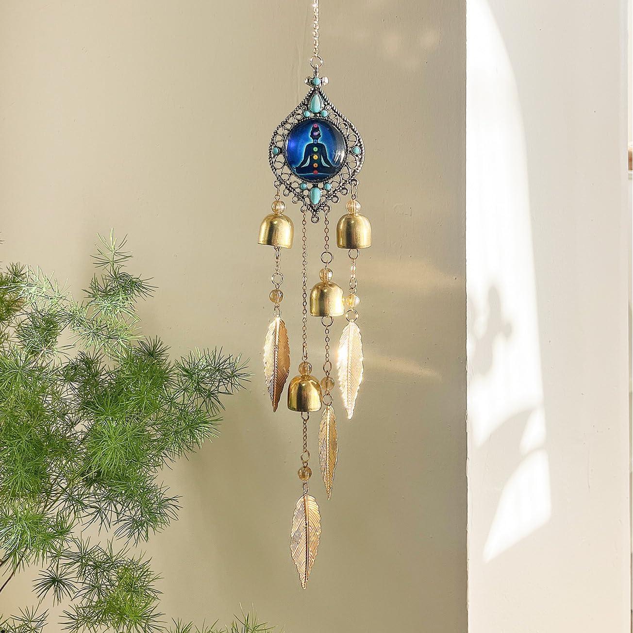 Colgante de Meditación Venusorn con Campana y 7 Chakras