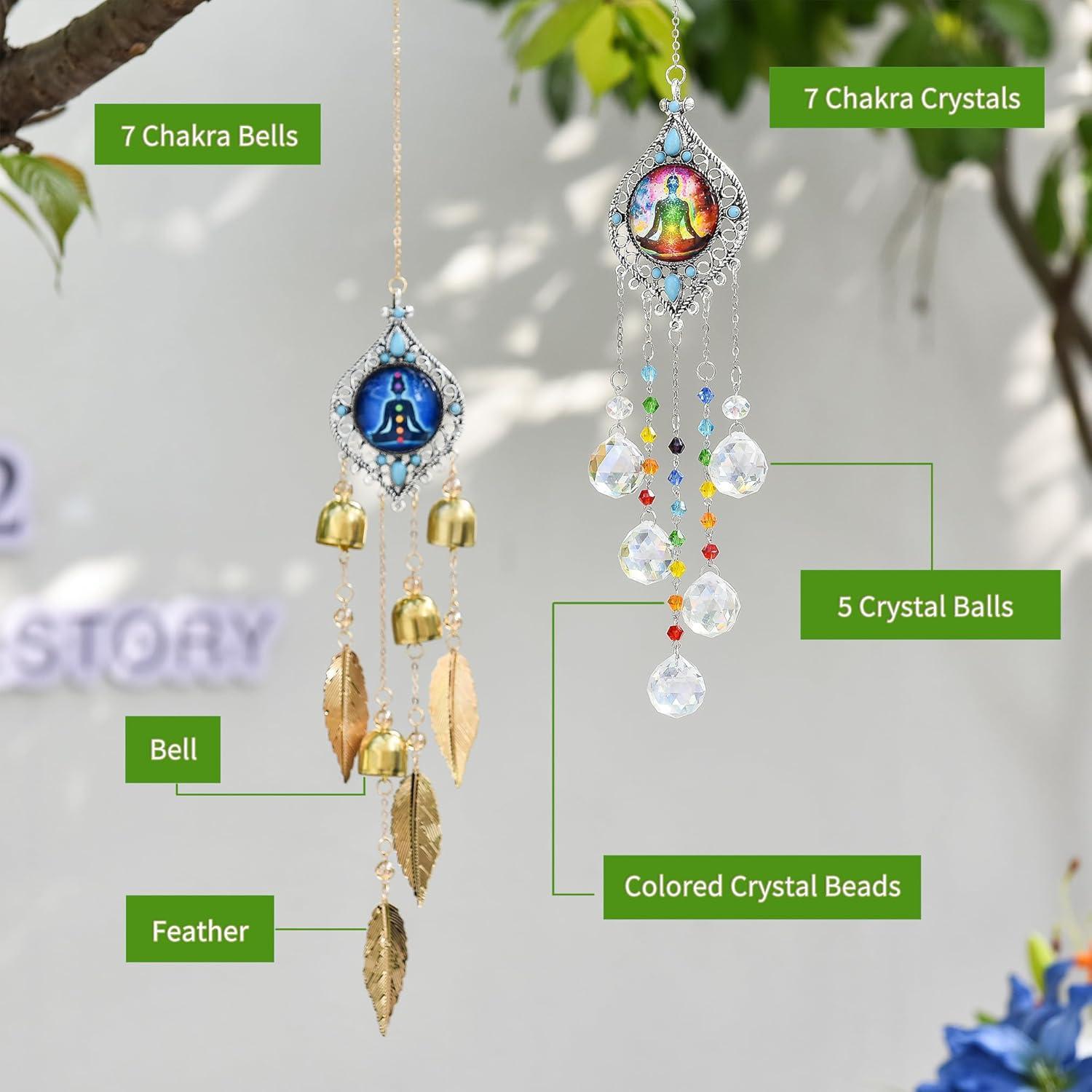 Colgante de Meditación Venusorn con Campana y 7 Chakras