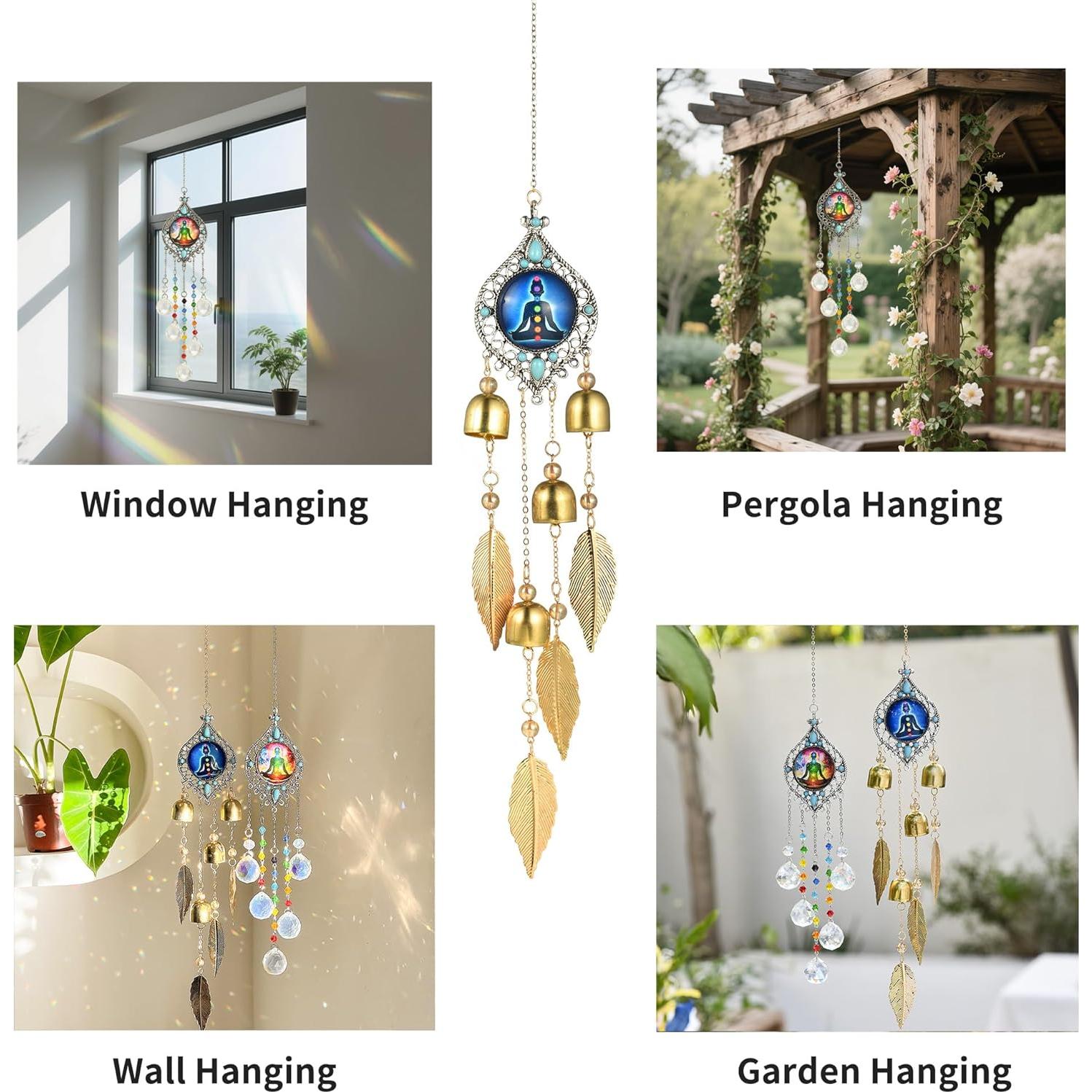 Colgante de Meditación Venusorn con Campana y 7 Chakras