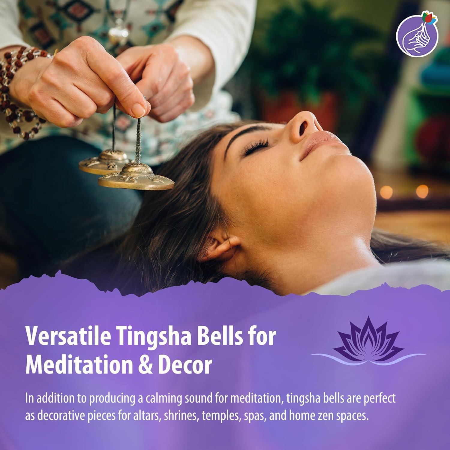 Campanas Tingsha Tibetanas Mandala Crafts 2.5" Dragón