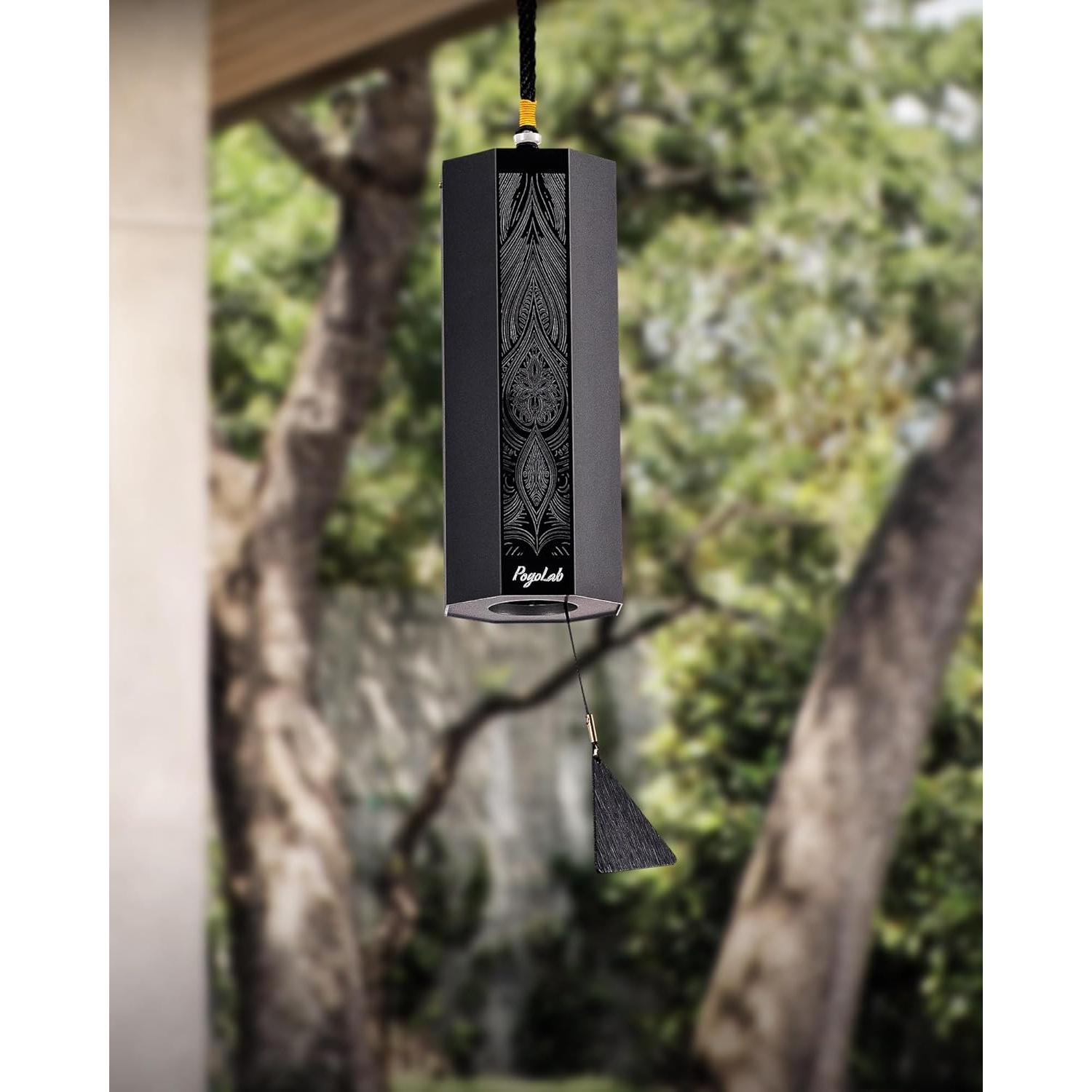 Campana de Viento POGOLAB Octagonal Dm para Meditación