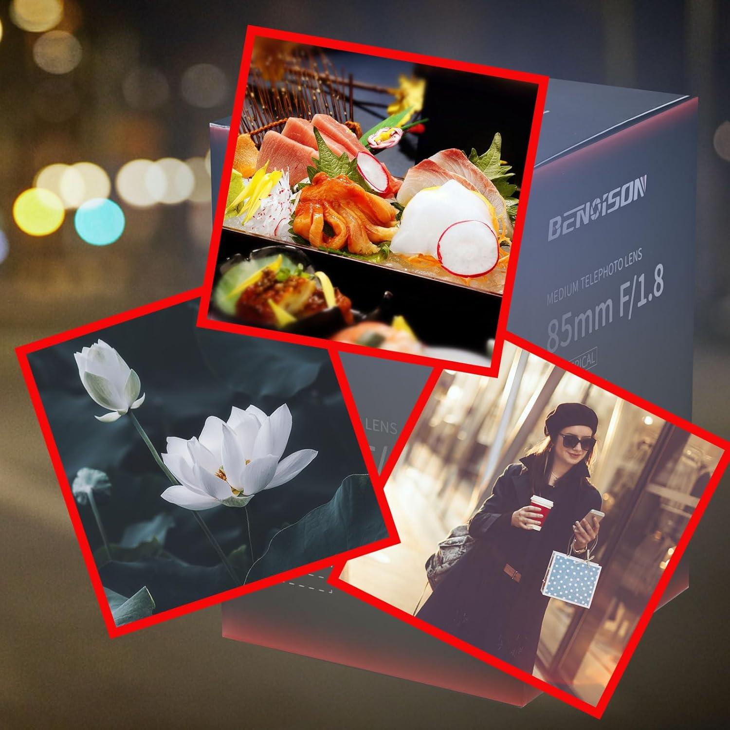 Lente de retrato 85mm F1.8 BENOISON para Nikon F