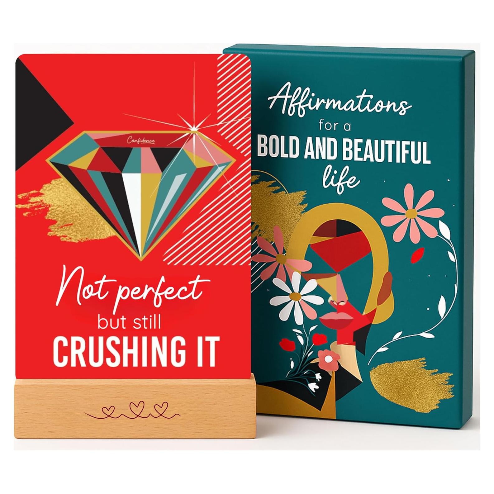 Tarjetas de Afirmación Enqli para Mujeres - 44 Citas de Empoderamiento