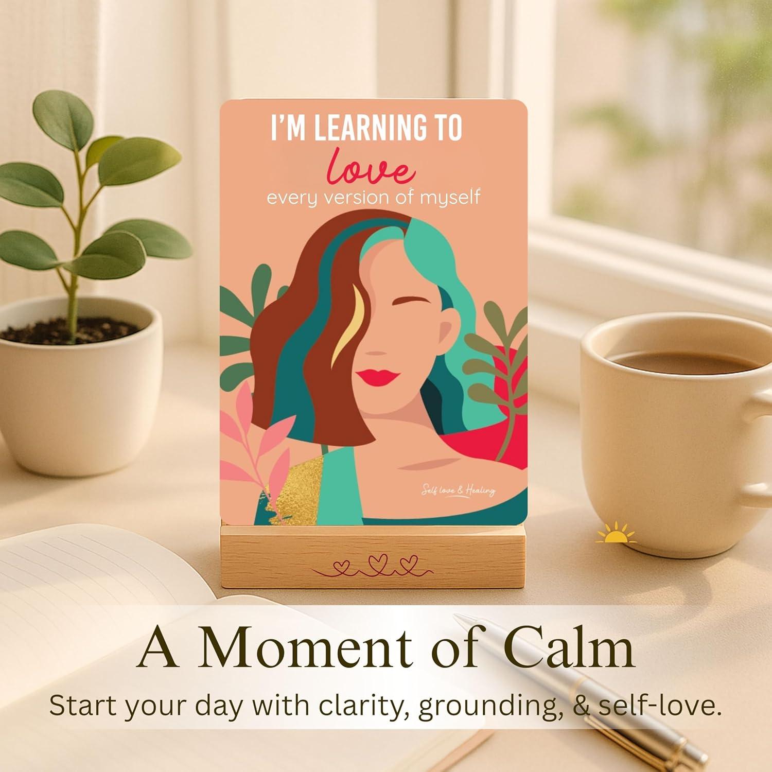 Tarjetas de Afirmación Enqli para Mujeres - 44 Citas de Empoderamiento