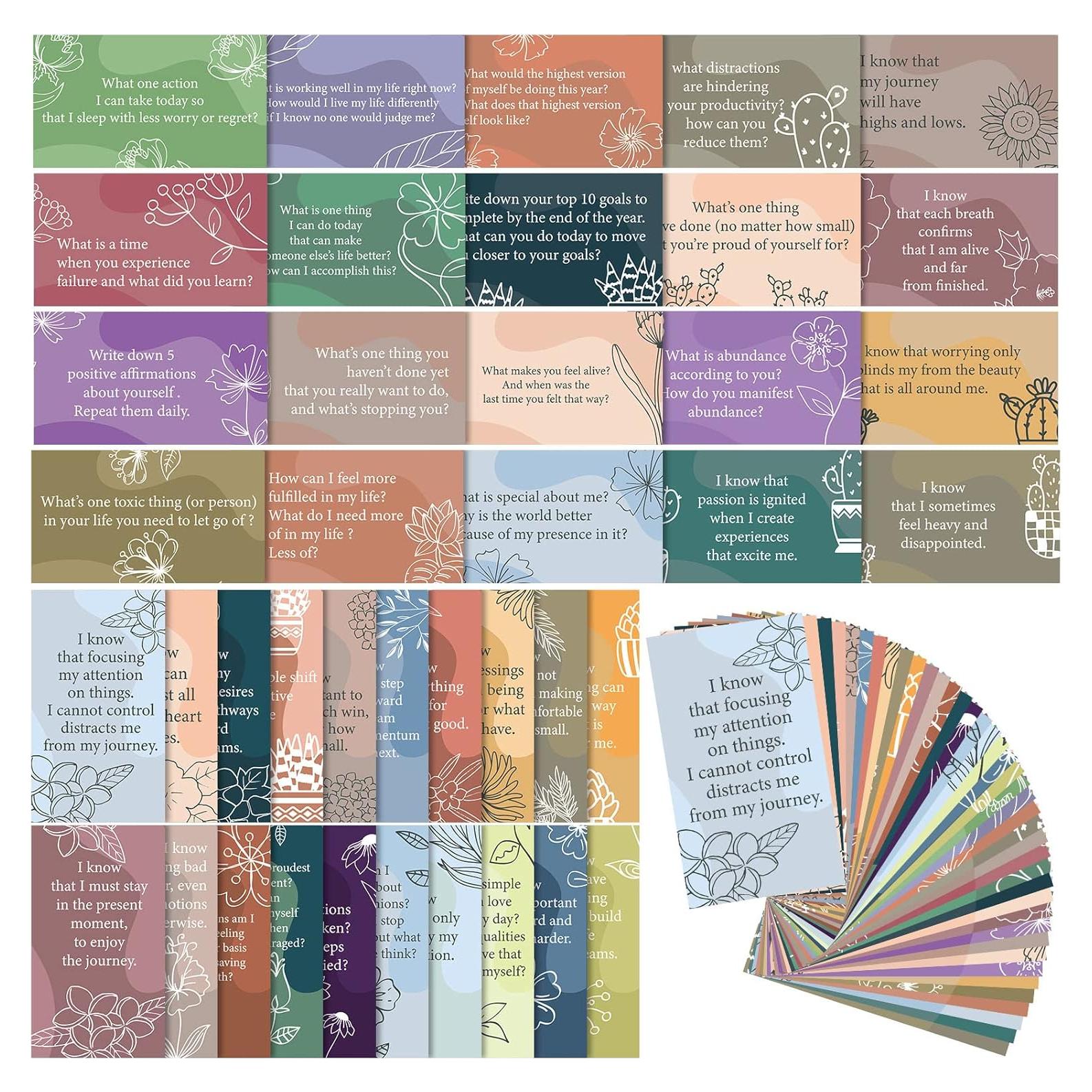 Tarjetas de Afirmación Positiva Panelee 240 Piezas Flor