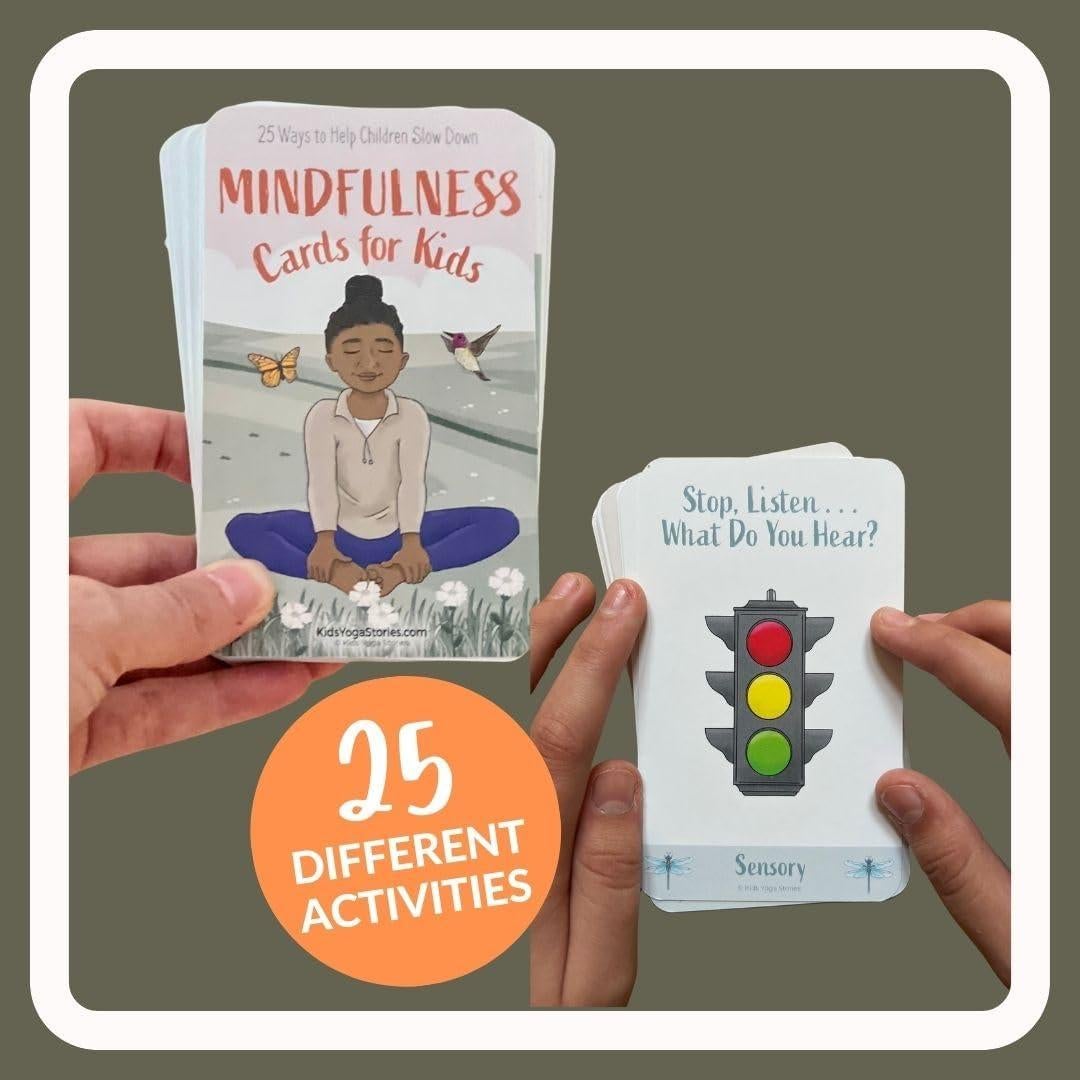 Tarjetas de Mindfulness para Niños - Historias de Yoga - 45 Ejercicios
