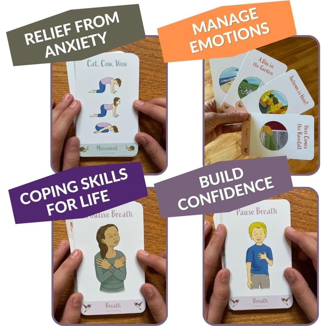 Tarjetas de Mindfulness para Niños - Historias de Yoga - 45 Ejercicios