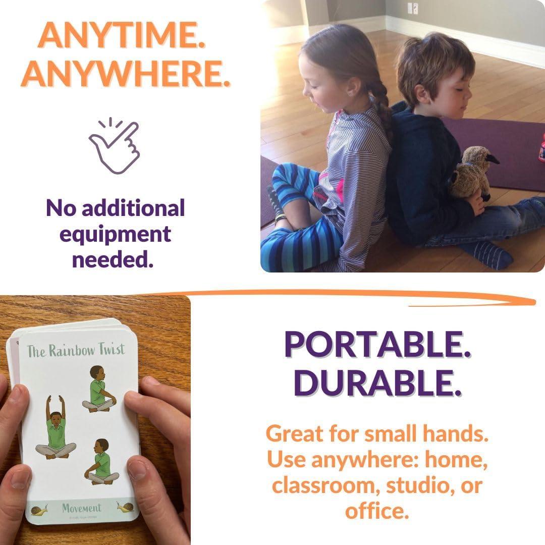 Tarjetas de Mindfulness para Niños - Historias de Yoga - 45 Ejercicios