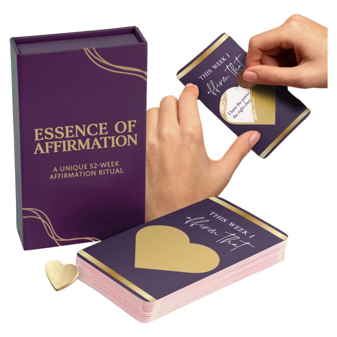 Tarjetas de Rascar de Afirmaciones SHINE SPARKLE SLAY - 52 Semanas