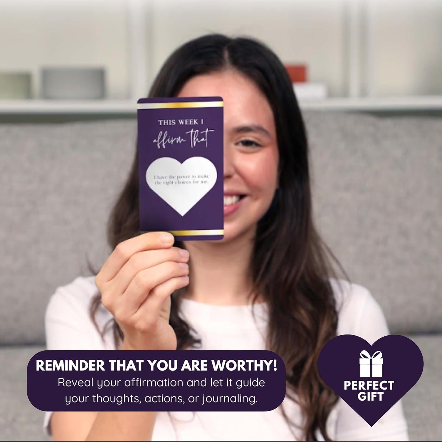 Tarjetas de Rascar de Afirmaciones SHINE SPARKLE SLAY - 52 Semanas