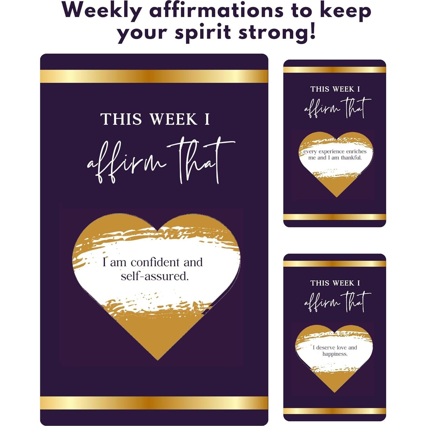 Tarjetas de Rascar de Afirmaciones SHINE SPARKLE SLAY - 52 Semanas