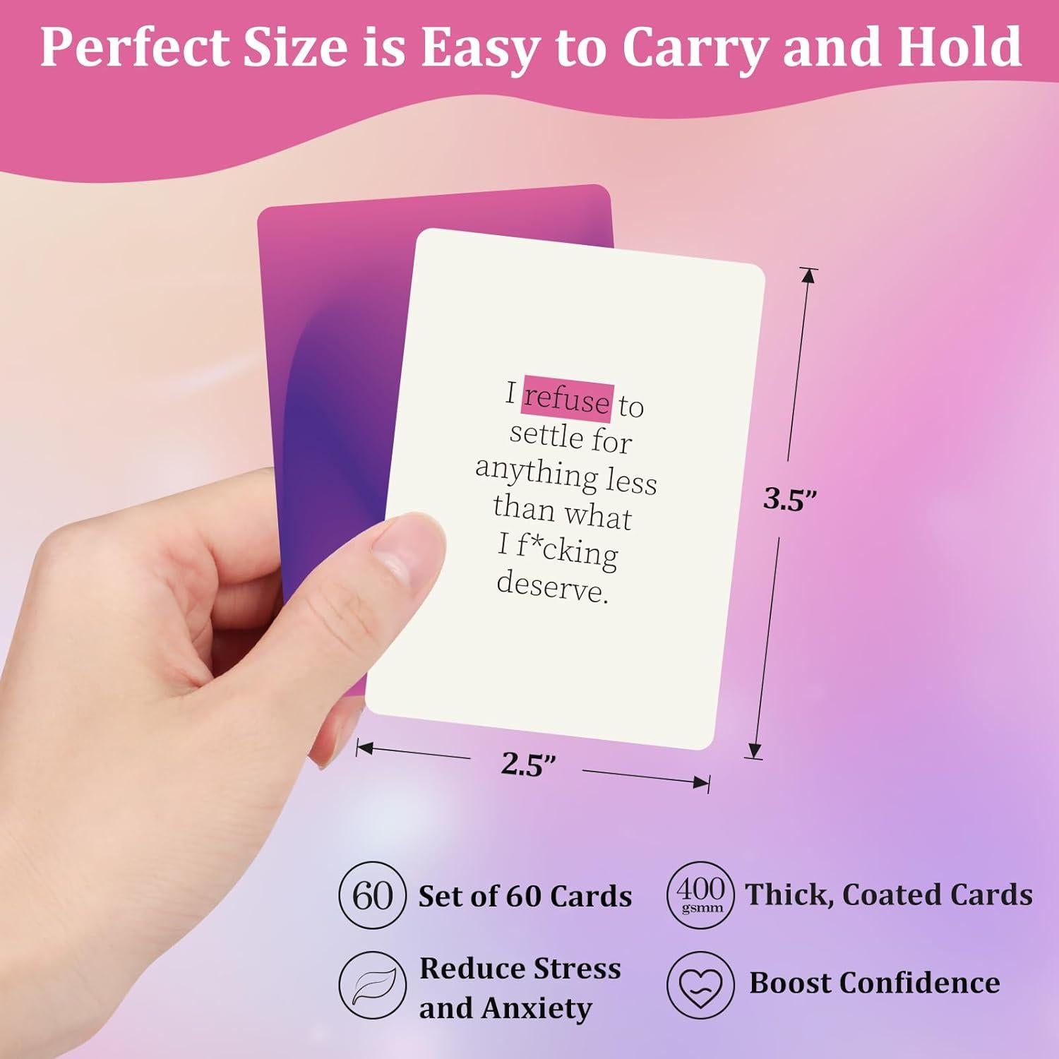 Tarjetas de Afirmación Badass Familavida - 60 Tarjetas Motivacionales