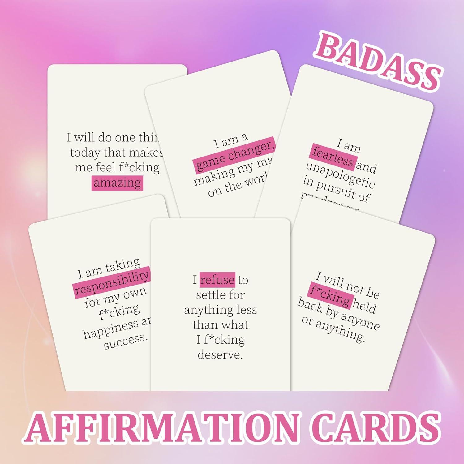 Tarjetas de Afirmación Badass Familavida - 60 Tarjetas Motivacionales