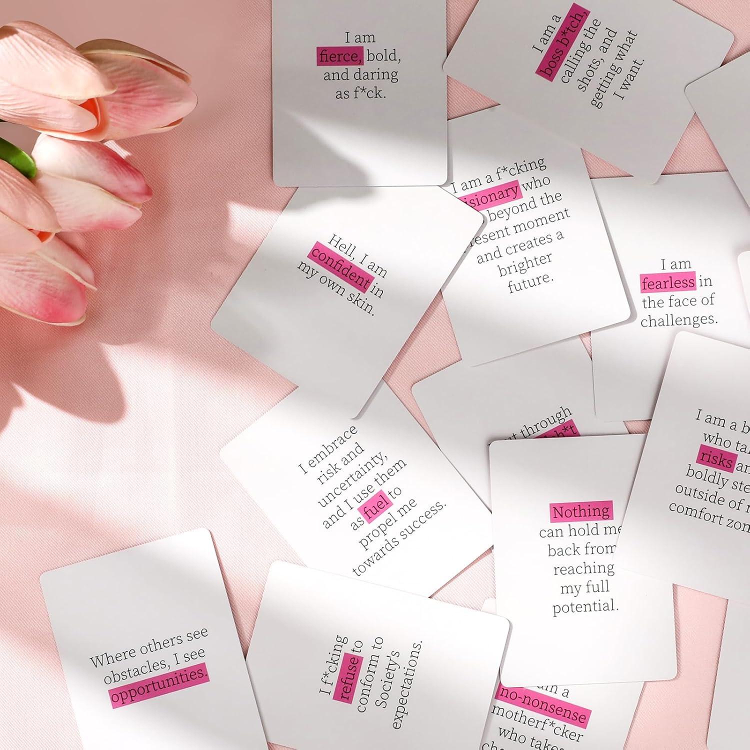 Tarjetas de Afirmación Badass Familavida - 60 Tarjetas Motivacionales