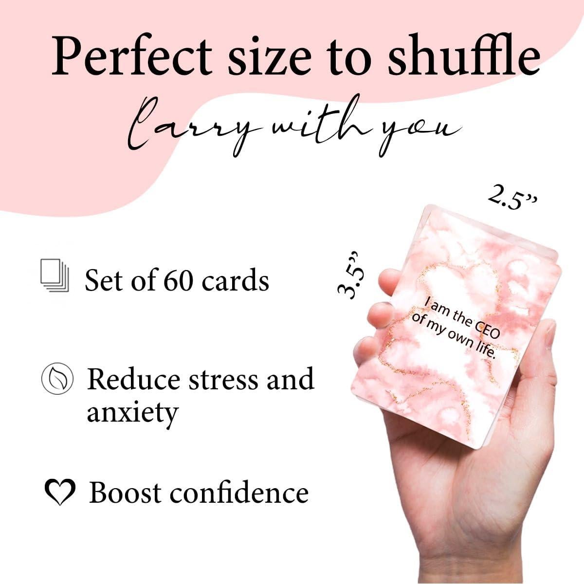 60 Tarjetas de Afirmación Gejoyse para Mujeres Inspiradoras