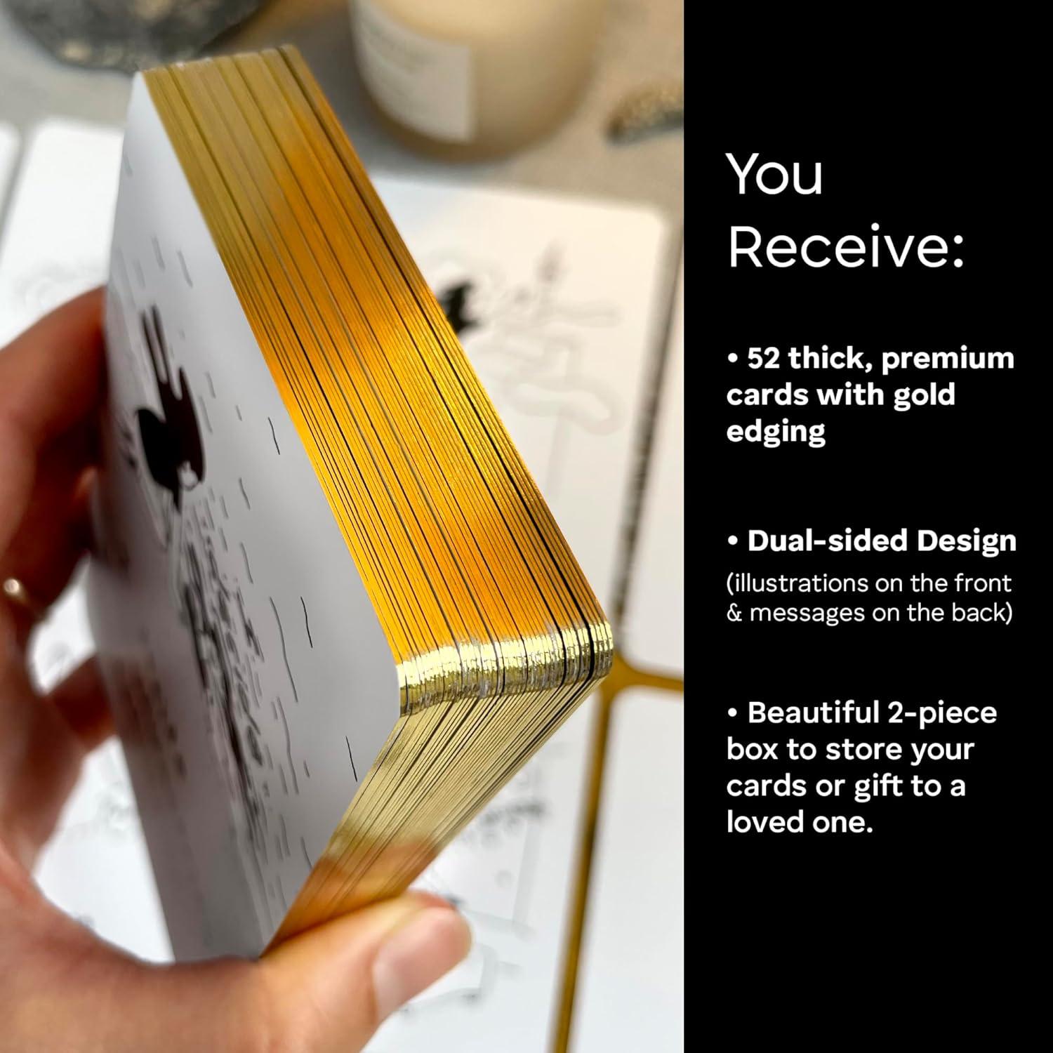 Cartas Oráculo de Dinero Epic Bones - Afirmaciones de Abundancia