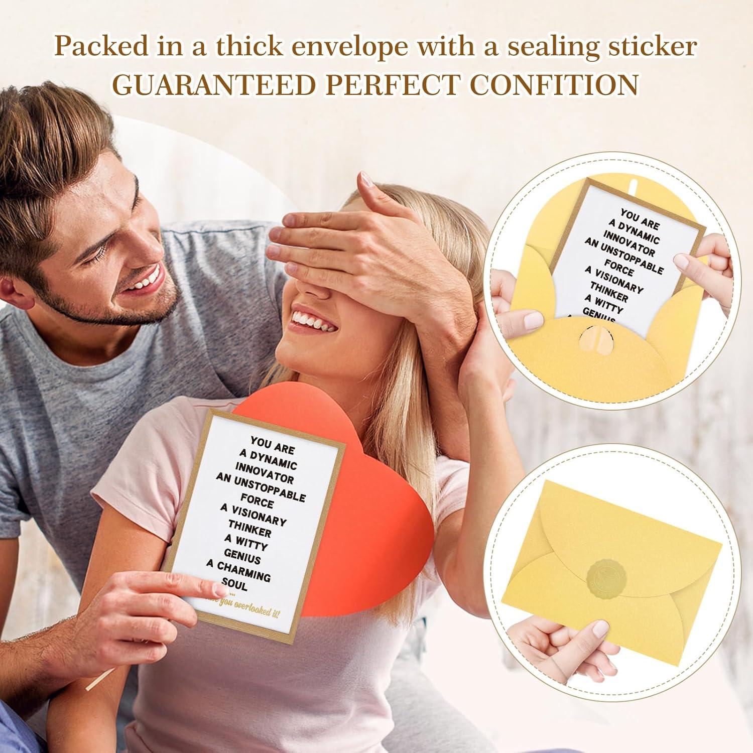 Tarjeta de Afirmaciones FLYAB 5.5x8" con Sobre Dorado