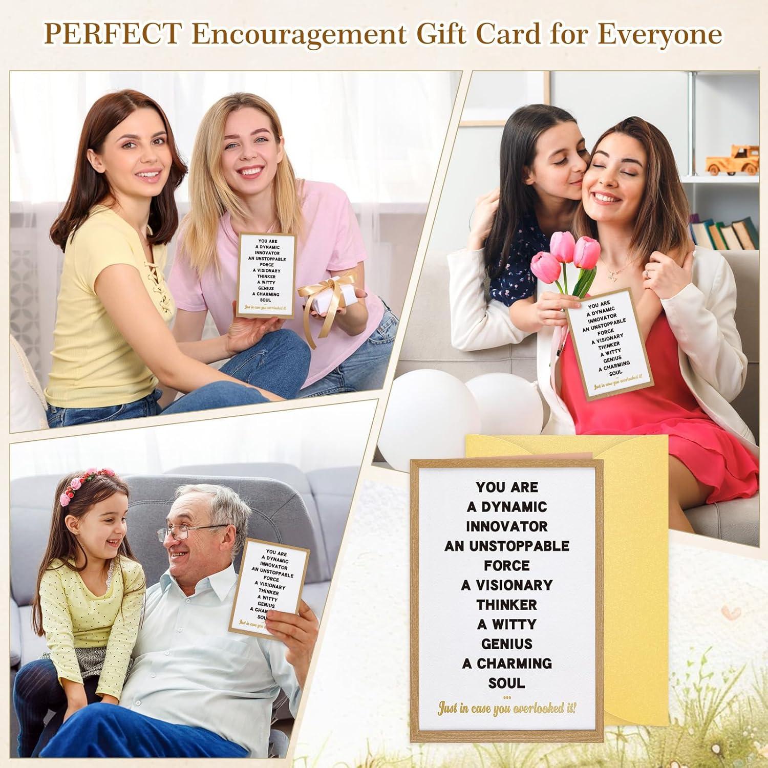 Tarjeta de Afirmaciones FLYAB 5.5x8" con Sobre Dorado