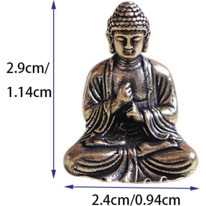 Estatua de Buda Meditador Pintada a Mano 2.5x2.5 cm Calsgkspray