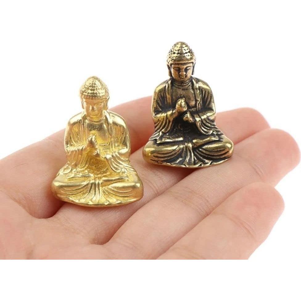 Estatua de Buda Meditador Pintada a Mano 2.5x2.5 cm Calsgkspray
