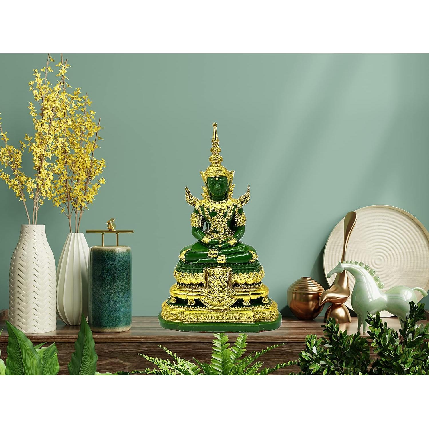 Estatua de Buda Tailandés BUDDHO de Jade 15.24 cm