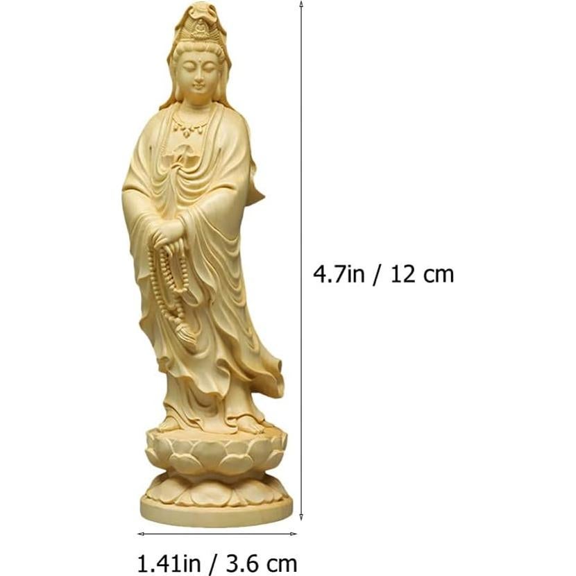 Estatua de Quan Yin Feng Shui SEWACC 12x3.6 cm decoración budista