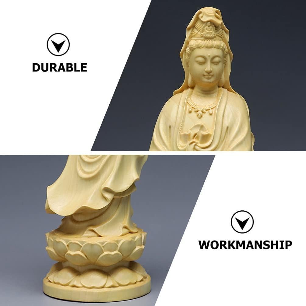 Estatua de Quan Yin Feng Shui SEWACC 12x3.6 cm decoración budista