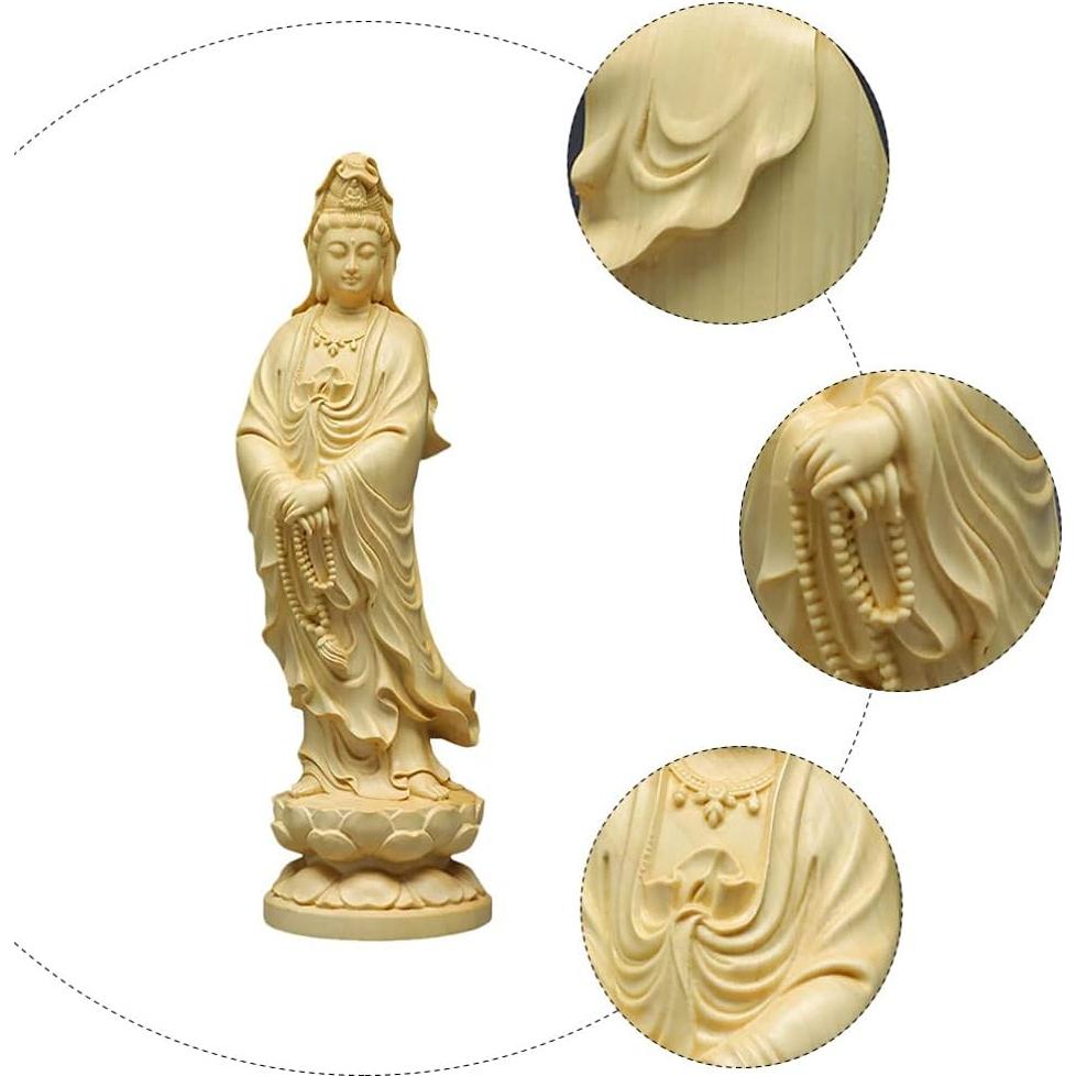 Estatua de Quan Yin Feng Shui SEWACC 12x3.6 cm decoración budista