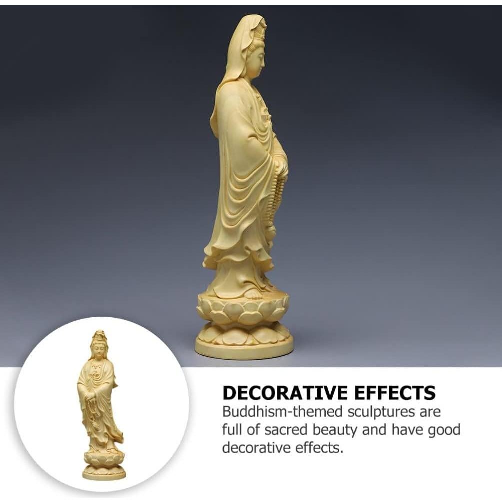 Estatua de Quan Yin Feng Shui SEWACC 12x3.6 cm decoración budista
