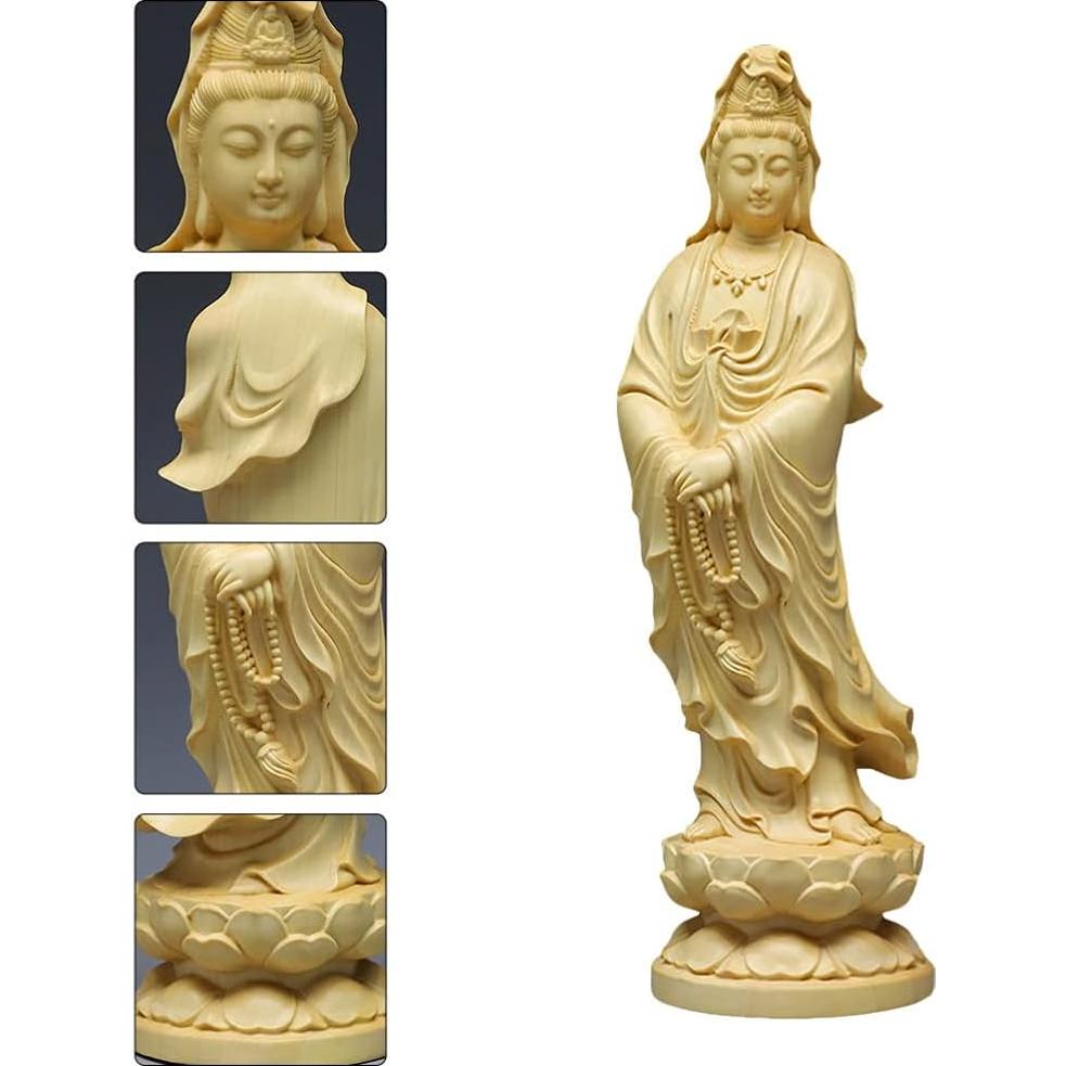 Estatua de Quan Yin Feng Shui SEWACC 12x3.6 cm decoración budista