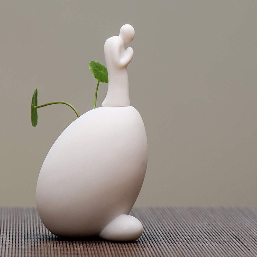 Jarrón Hidropónico Cerámica KJYHXX Buda Ovalado 11x10x6cm