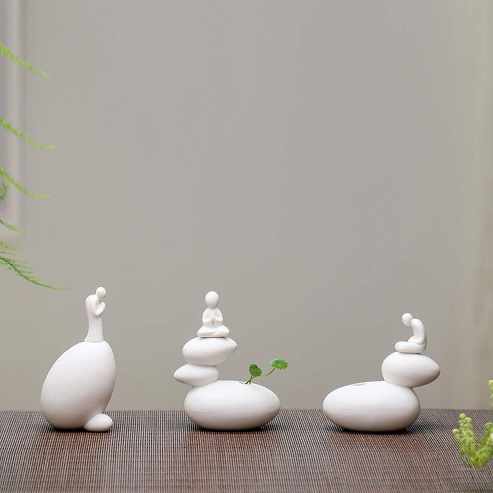 Jarrón Hidropónico Cerámica KJYHXX Buda Ovalado 11x10x6cm