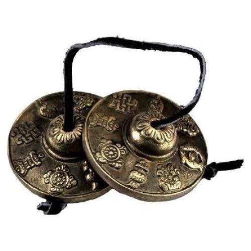 Tingsha 6.35 cm afinada clave de Om - Campana tibetana
