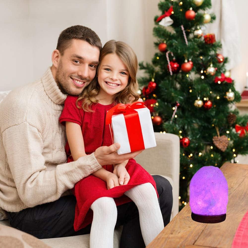 Lámpara de Sal del Himalaya FANHAO Multicolor 100% Natural