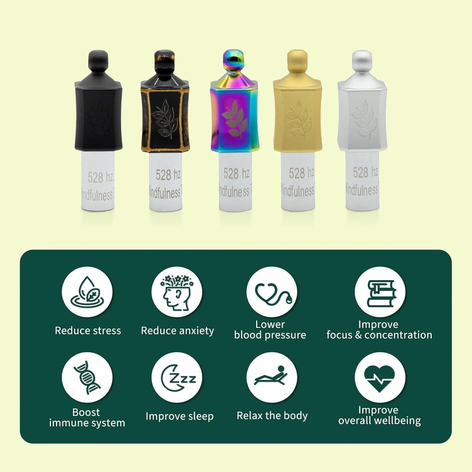 Collar de Meditación 528 Hz MIKUHOT Alivio de Estrés y Ansiedad