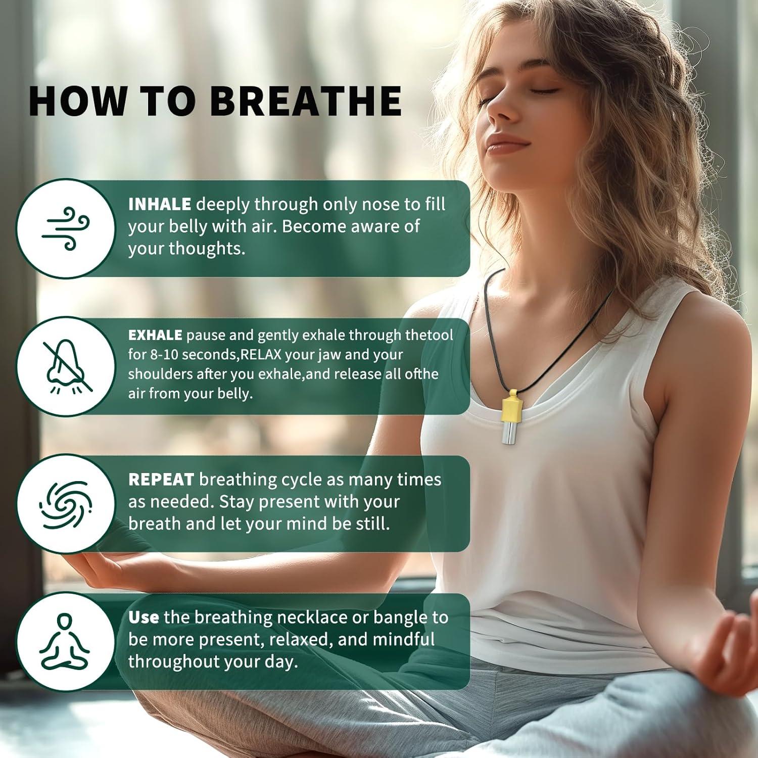 Collar de Meditación 528 Hz MIKUHOT Alivio de Estrés y Ansiedad