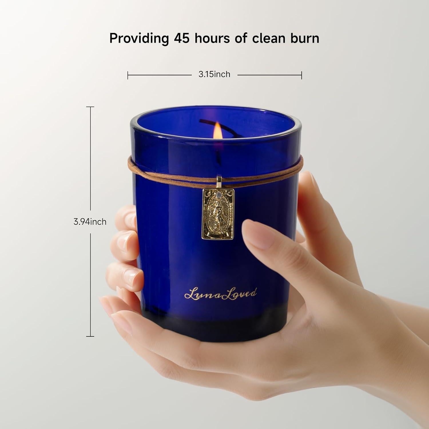 Vela Aromática de Soja LunaLoved 230g Madera Cítrica