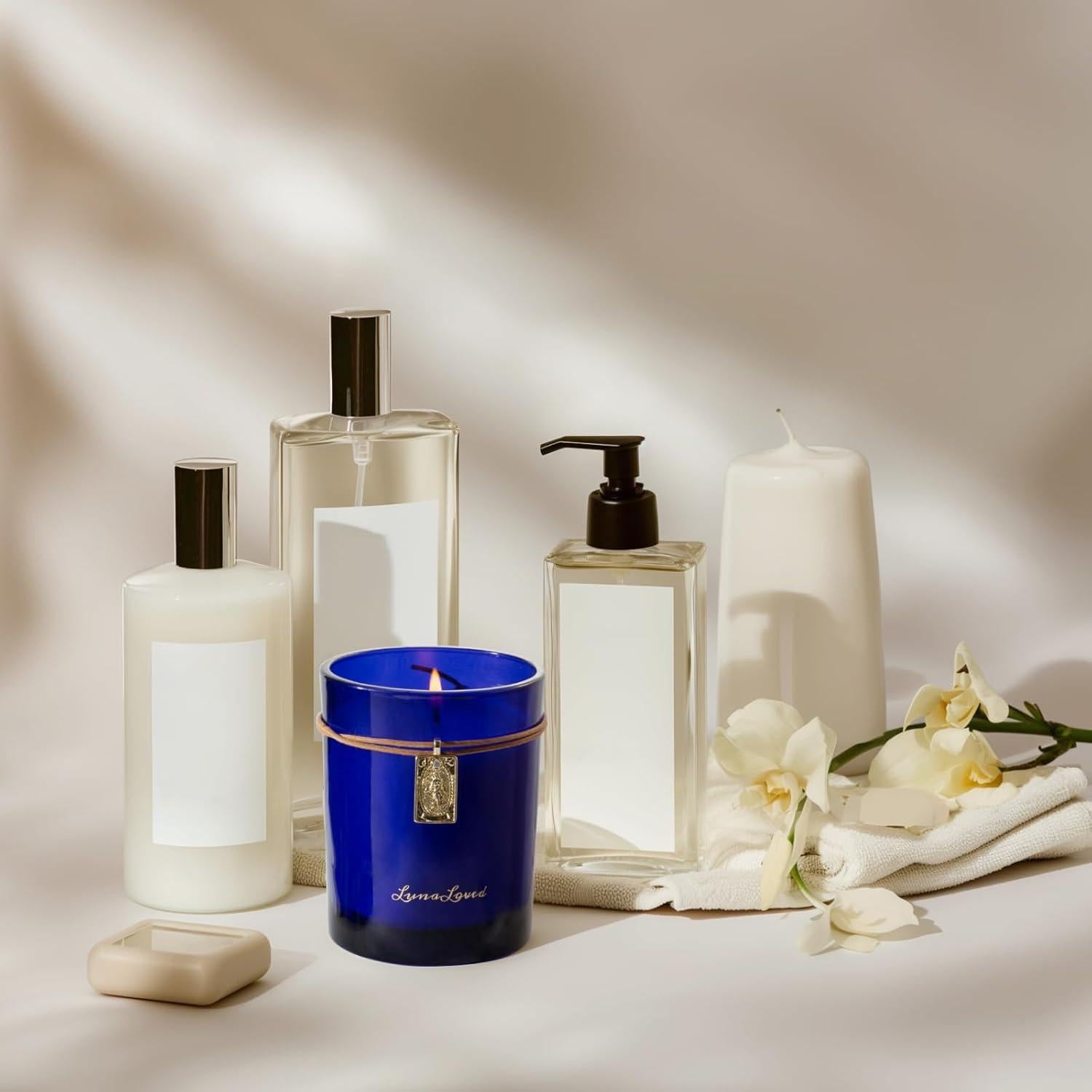 Vela Aromática de Soja LunaLoved 230g Madera Cítrica