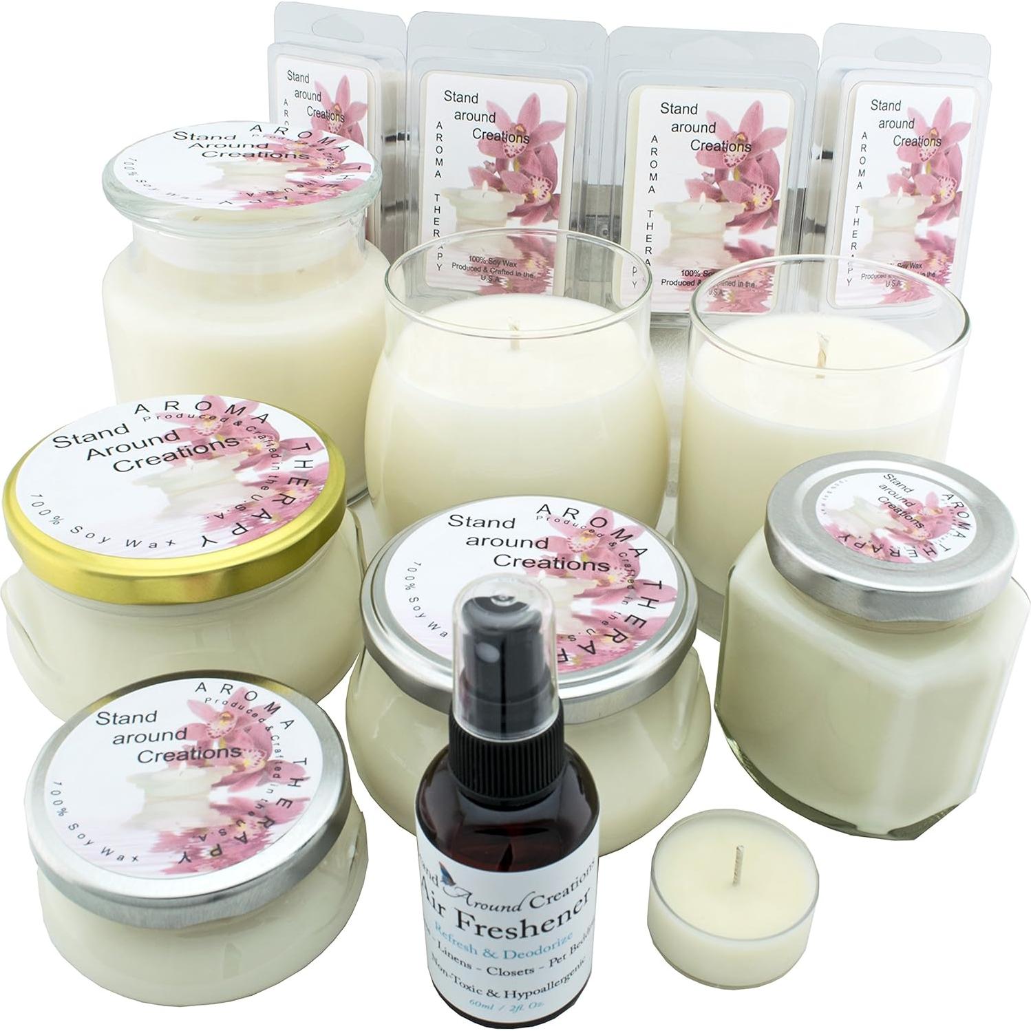 Vela Aromática de Cera de Soja Stand Around Creations 56.7g - Azúcar Moreno y Higo