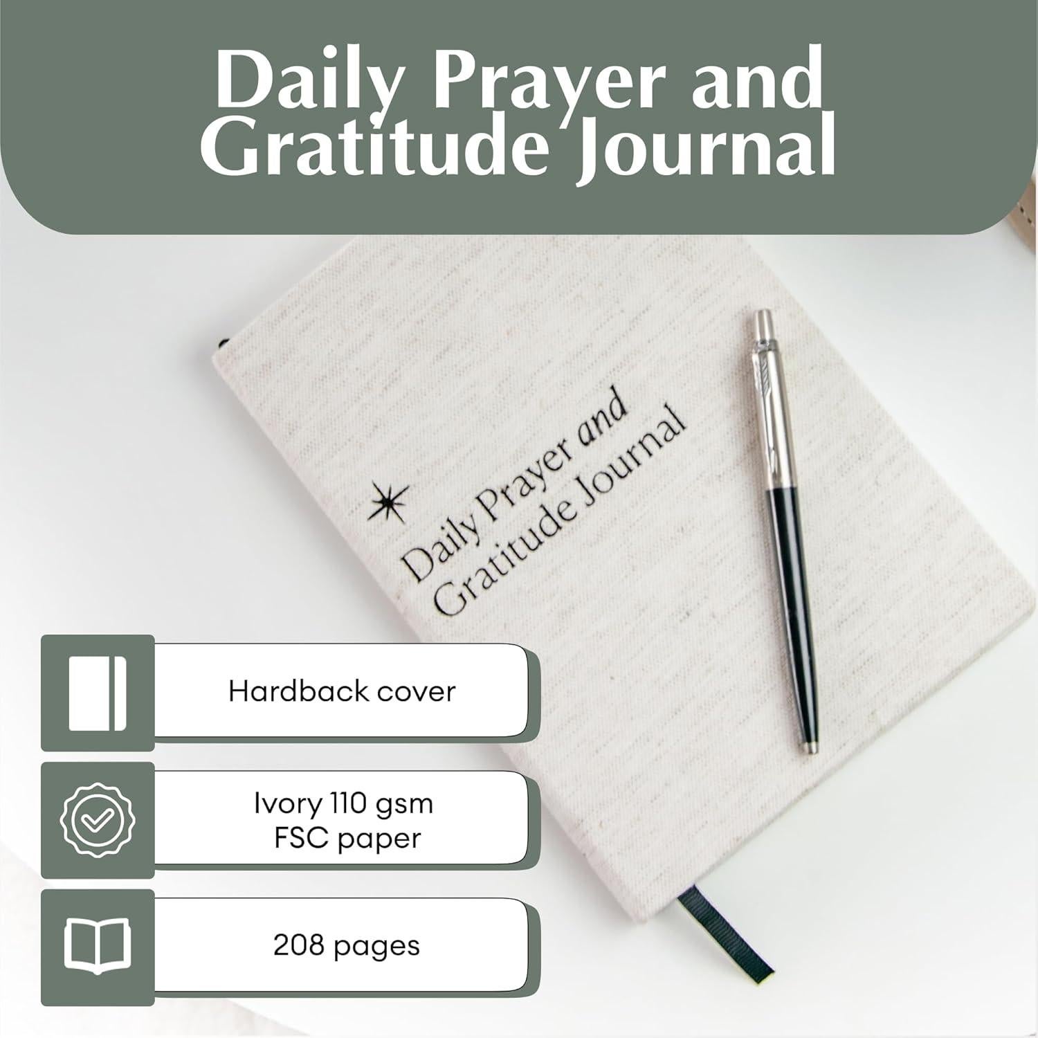 Diario de Oración y Gratitud The Christian Journal Co. 208 Páginas