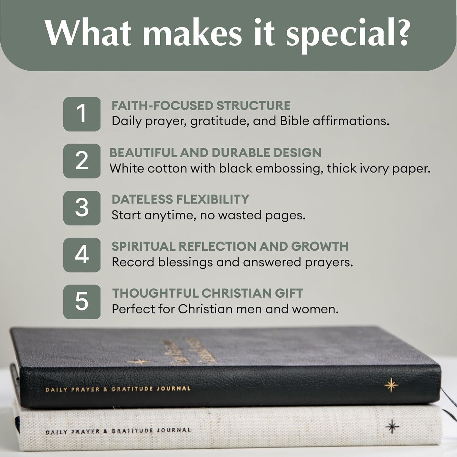 Diario de Oración y Gratitud The Christian Journal Co. 208 Páginas