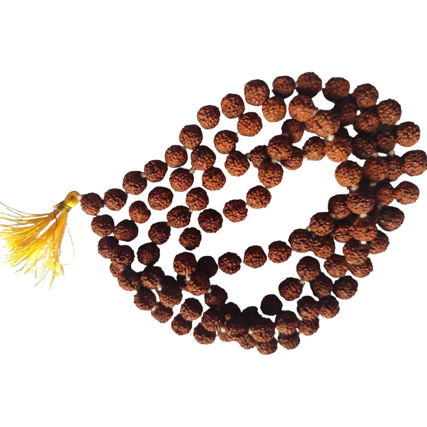 Mala de Rudraksha 10 mm BHAVICREATION con bolsa de japa