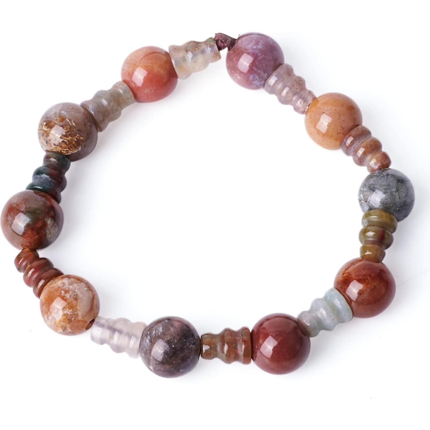 Perlas Guru de Ágata India Craftdady 10 Juegos 16.5-18mm