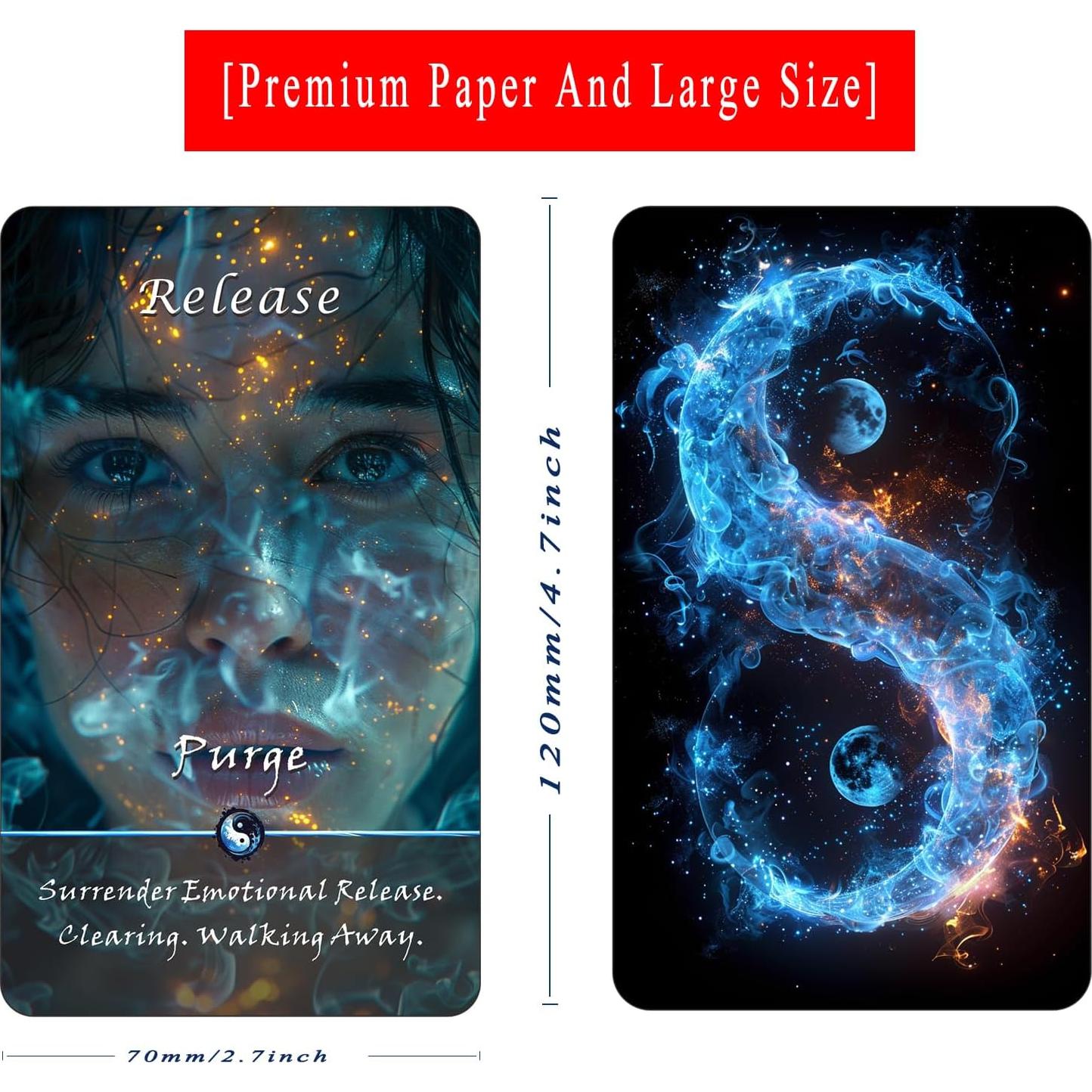 Juego de Cartas Oráculo Yin Yang Pailing - 68 Cartas para Guía Espiritual