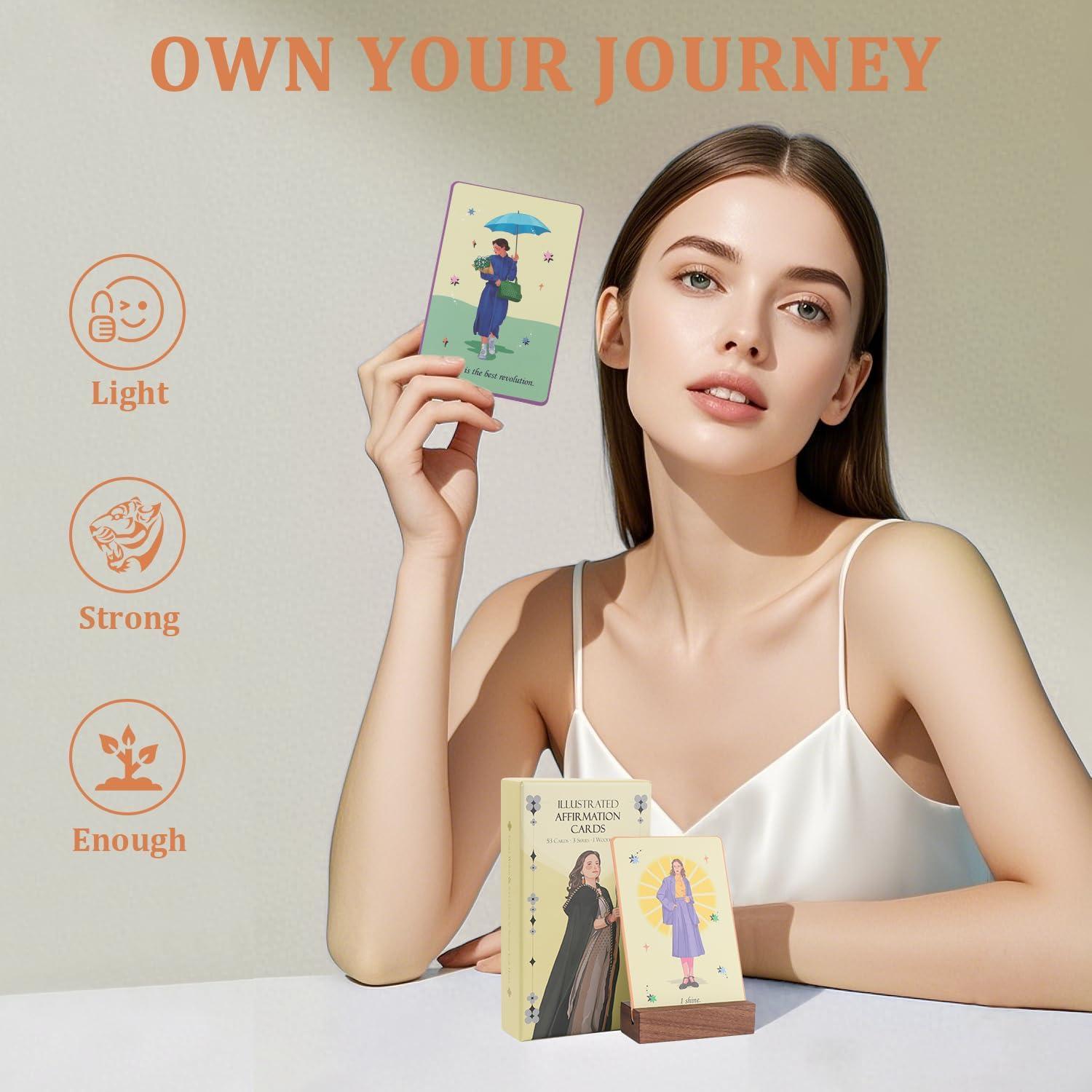 Tarjetas de Afirmación FOUNCY - 53 Tarjetas Motivacionales