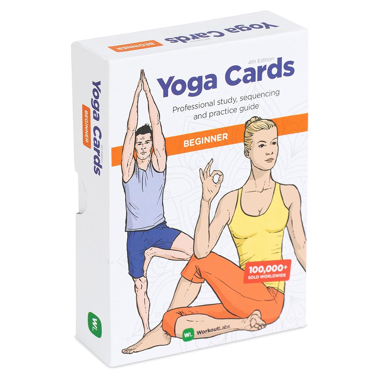 Tarjetas de Yoga WorkoutLabs - Principiante, 47 Posturas y Secuencias