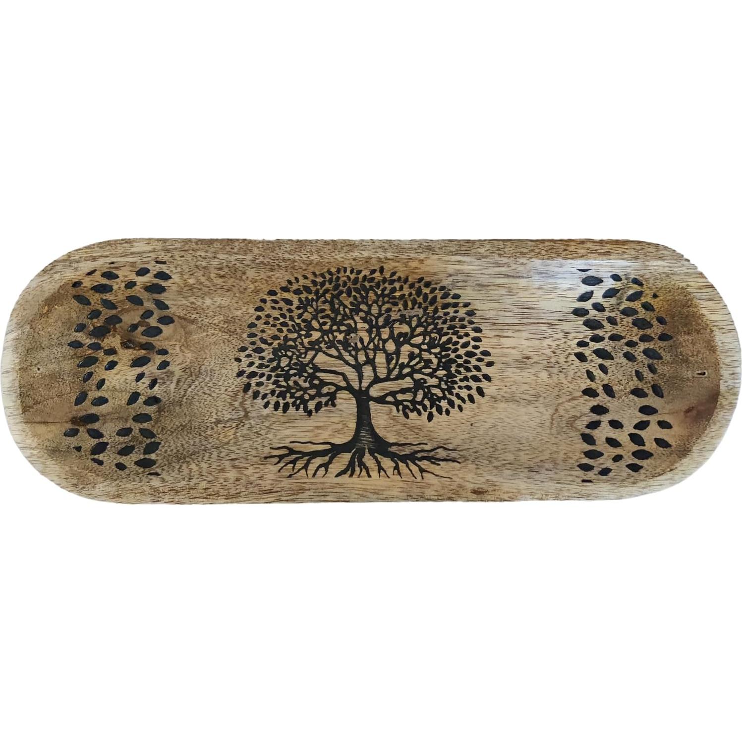 Soporte de Incienso de Madera VANIYA CRAFTS Barco 28x10 cm