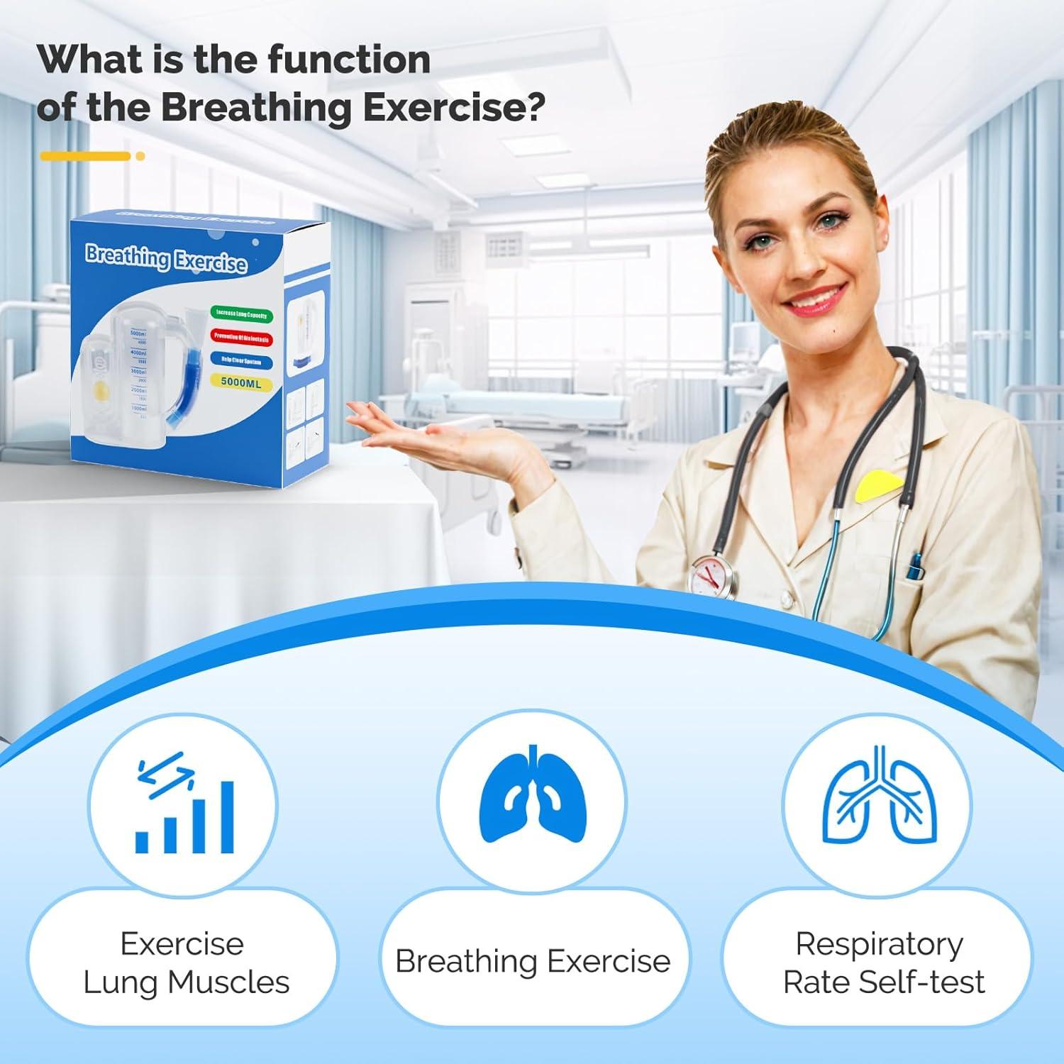 Espirometro de Incentivo Aimery - Entrenador de Respiración