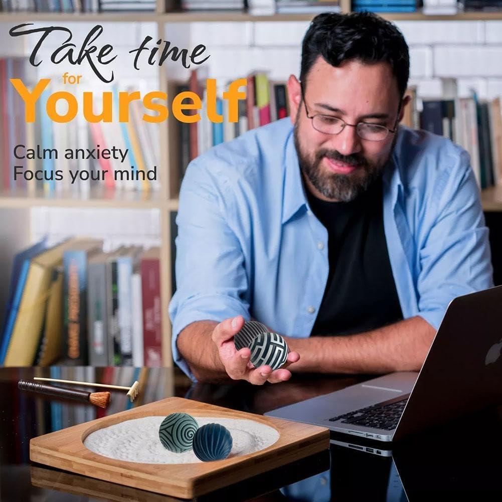 Kit de Jardín Zen PandaXun - Bola de Arena 4.5cm Decorativa