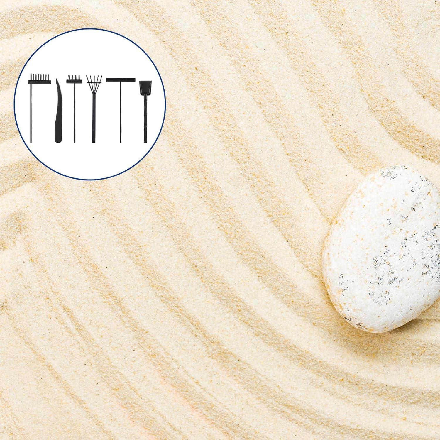 Kit de Jardín Zen Mini LIQWEI 6 Piezas Accesorios Relax